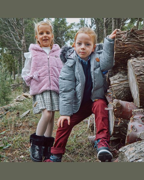 Vest jacket with faux fur (12 months-5 years)