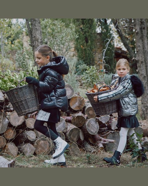 Skirt from eco leather (6-14 years)