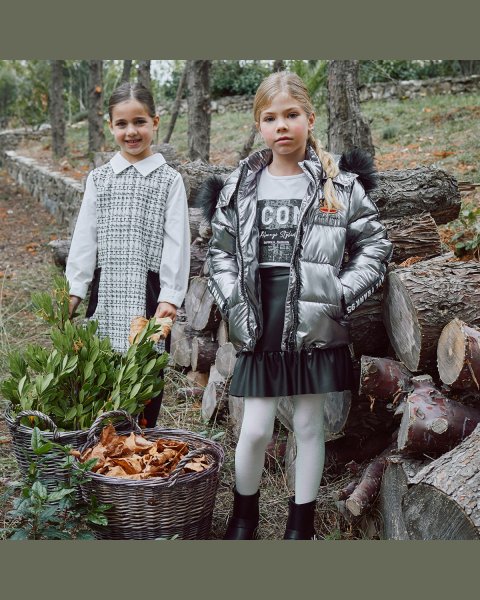 Skirt from eco leather (6-14 years)