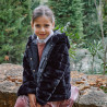 Cardigan made from eco fur with pockets (6-16 years)