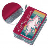 Pencil case Unicorn with double zipper and slots