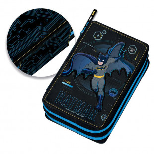 Pencil case Batman with double zipper and slots