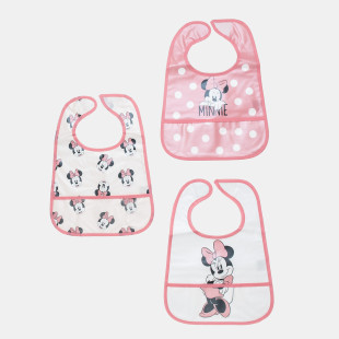 Bib set 3-pieces with pocket Disney Minnie Mouse