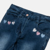Denim pants with embroidery (2-5 years)