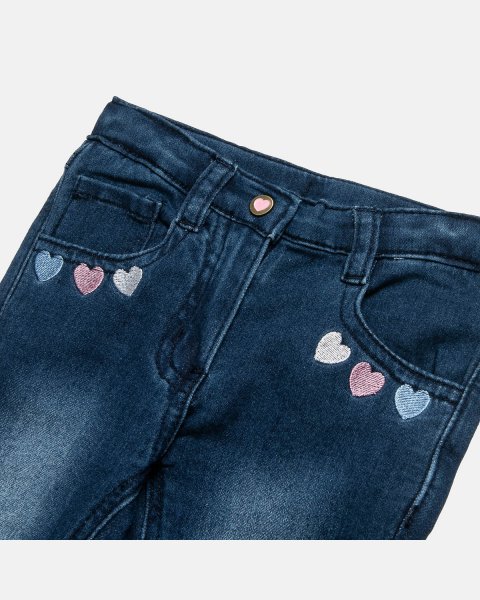 Denim pants with embroidery (6-18 months)