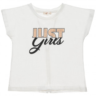 Μπλούζα με μεταλλιζέ τύπωμα (6-16 ετών)