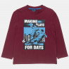 Long sleeve top with athletic print (6-16 years)