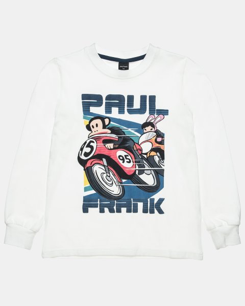 Long sleeve top Paul Frank with embossed letters (6-14 years)