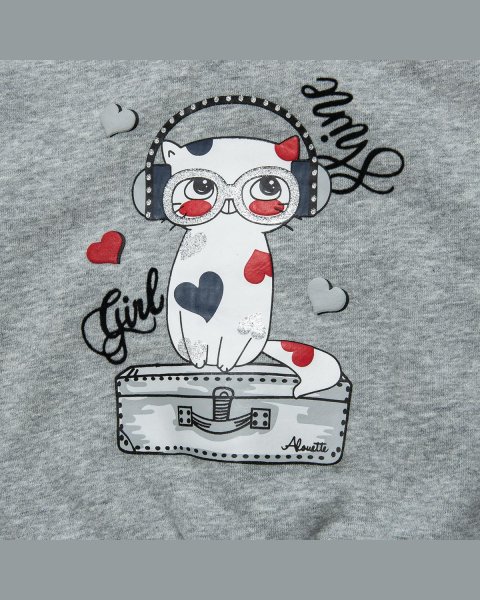 Long sleeve top with glitter details (18 months-5 years)