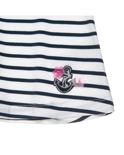 Φόρεμα navy με βολάν (1-5 ετών)