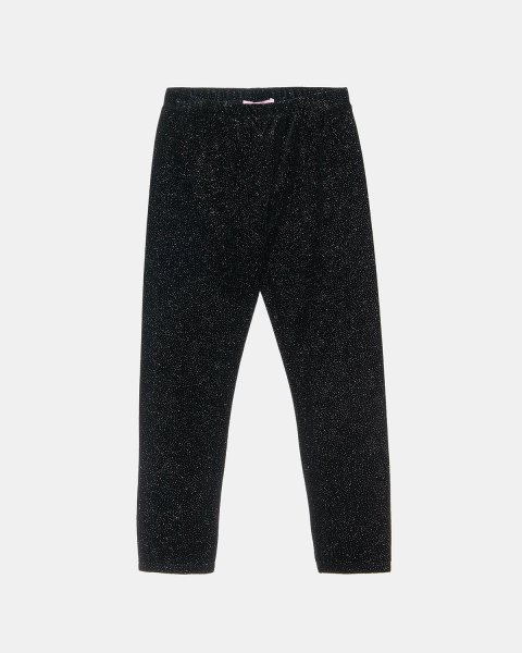 Leggings velour with glitter pattern (12 months-5 years)