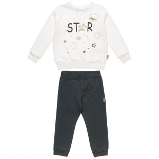 Tracksuit Five Star with metallic print (12 months-5 years)