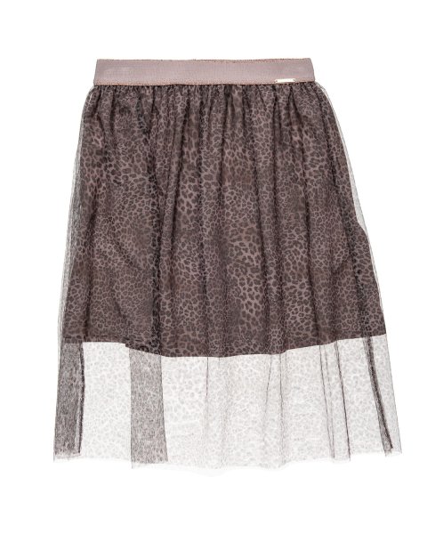 Skirt leopard print with tulle  (6-14 years)