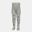 Knitted tights with heart pattern (12-24 months)