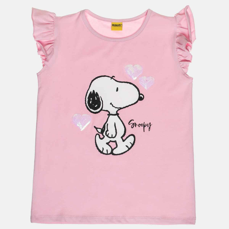 Μπλούζα Snoopy με παγιέτες (2-8 ετών)