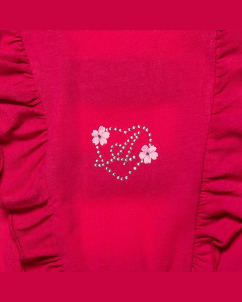 Dress with ruffles and strass (12 months-5 years)