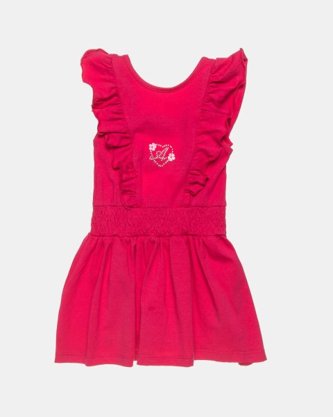 Dress with ruffles and strass (12 months-5 years)