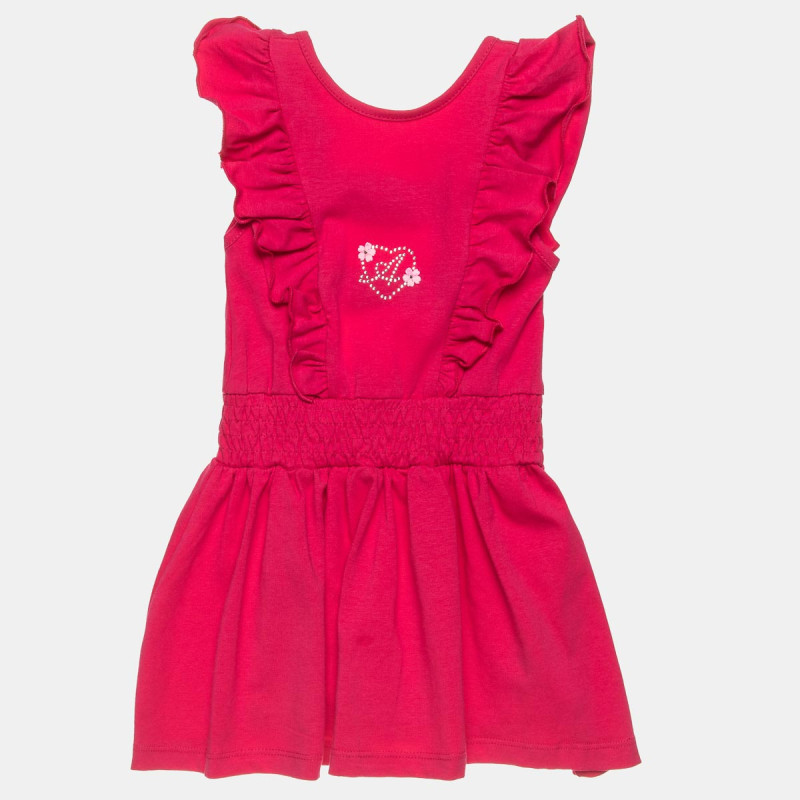 Dress with ruffles and strass (12 months-5 years)