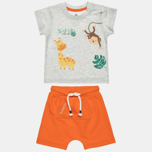 Set Tender Comforts from organic cotton with print (3-18 months)