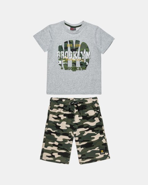 Σετ Moovers army look με κέντημα (6-16 ετών)