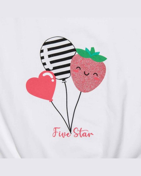 Set Five Star with glitter detail print (12 months-5 years)