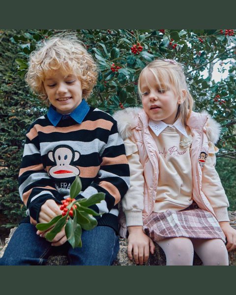 SweaterPaul Frank with stripes and embroidery (6-14 years)