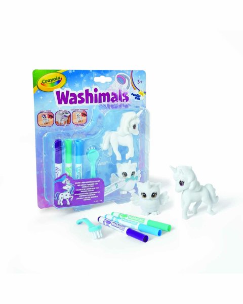 Σετ ζωγραφικής Crayola Washimals με 2 φιγούρες (3+ ετών)