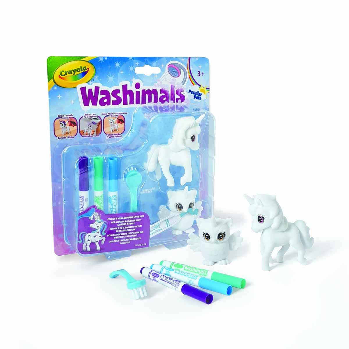 Painting set Crayola Washimals with 2 figures (3+years) - Alouette