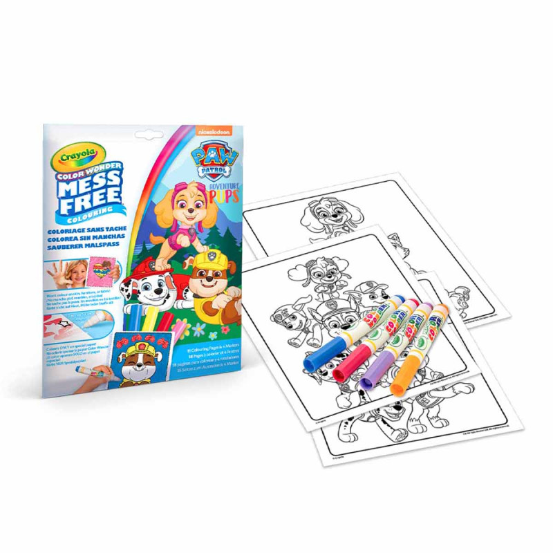 Σετ ζωγραφικής Crayola Color Wonder Paw Patrol με μαγικούς μαρκαδόρους (