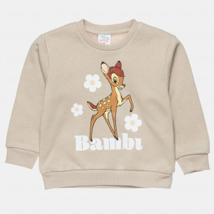 Long sleeve top Disney Bambi cotton fleece blend with print (12 months-4 years)