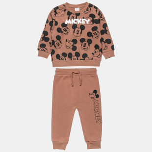 Set Disney Mickey Mouse cotton fleece blend with print (12 months-4 years)