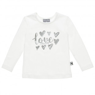 Μπλούζα με foil τύπωμα "Love" (12 μηνών-5 ετών) 