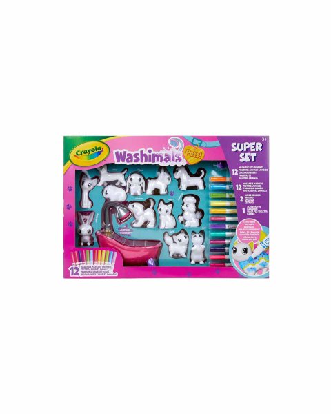 Painting set Crayola Washimals with 12 animals (3+ years)