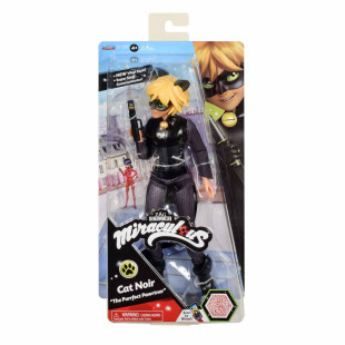 Doll 27cm Miraculous Ladybug Cat Noir with removable booties (4+ years)