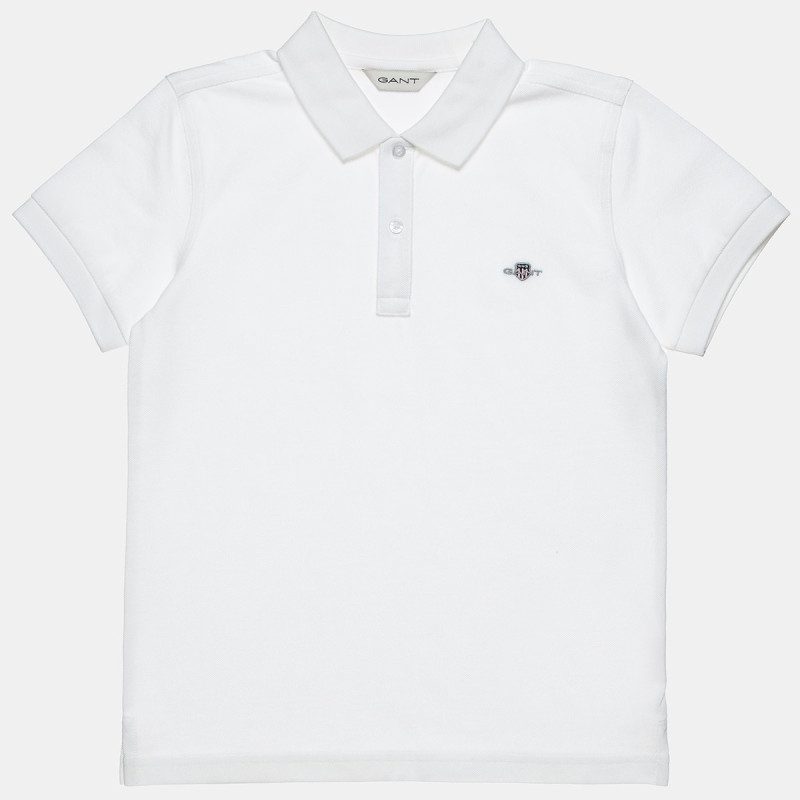 Μπλούζα Gant polo πικέ με κέντημα (10-16 ετών)