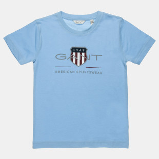Μπλούζα Gant με ανάγλυφο τύπωμα (10-16 ετών)