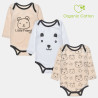 Babygrows Tender Comforts from organic cotton 3 pcs (3-12 months)