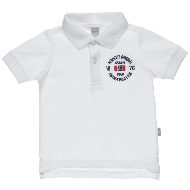 Μπλούζα polo με κέντημα (6-18 μηνών)