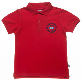 Μπλούζα polo με κέντημα (6-18 μηνών)