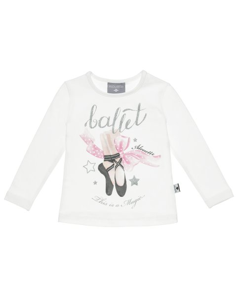 Blouse with print and glitter    (12 months-5 years)