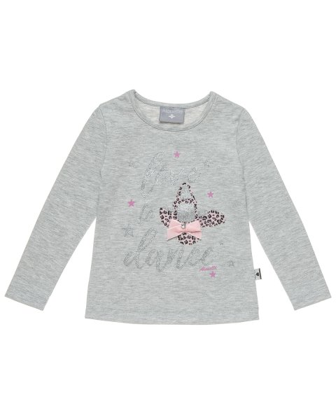 Blouse with a print and glitter (12 months-5 years)