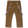 Corduroy pants with detachable straps (9 months-3 years)