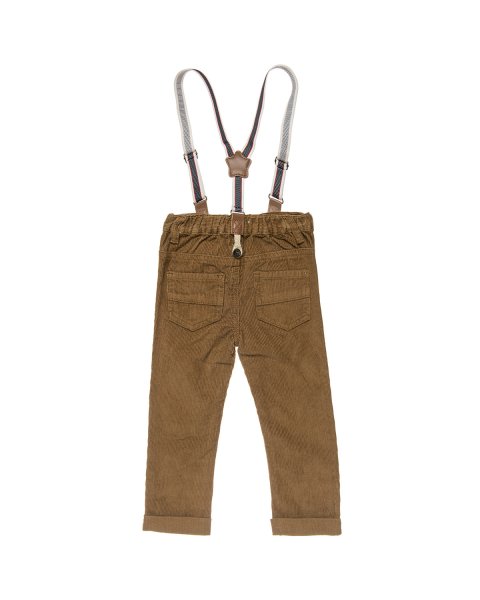 Corduroy pants with detachable straps (9 months-3 years)