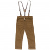 Corduroy pants with detachable straps (9 months-3 years)