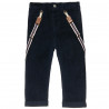 Corduroy pants with detachable straps (9 months-3 years)