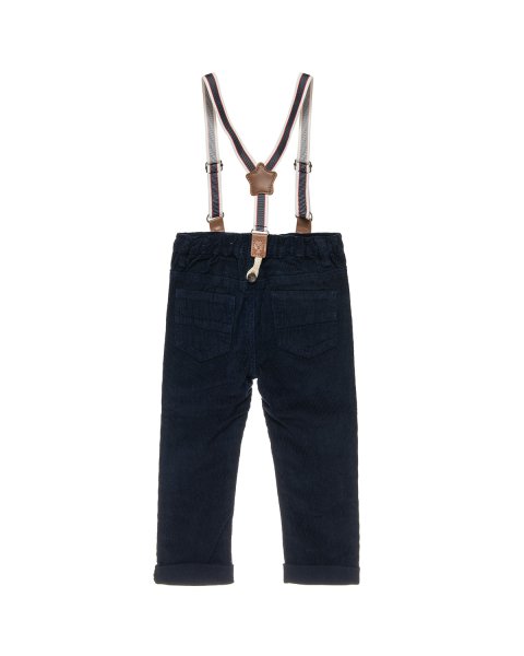 Corduroy pants with detachable straps (9 months-3 years)