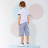 T-Shirt polo pique with pattern (12 months-5 years)