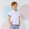 T-Shirt polo pique with pattern (12 months-5 years)