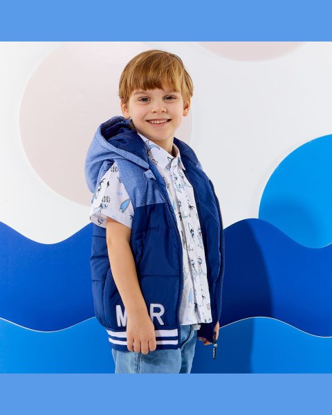 Vest jacket with embroidery (12 months-5 years)