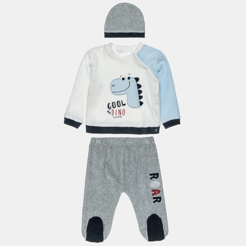 Set top with embroidery design and pants (3-12 months)